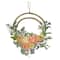 18" Spring Peony & Lamb’s Ear Double Hoop Wreath